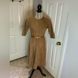 Vintage Stuart Alan tan dress size 8